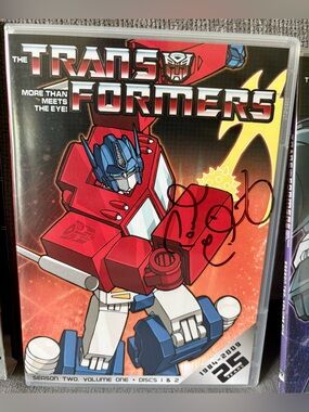 Transformers Season 2 Dvd Set 1 Used Signed  By Paul Riding Go Bots Rare
